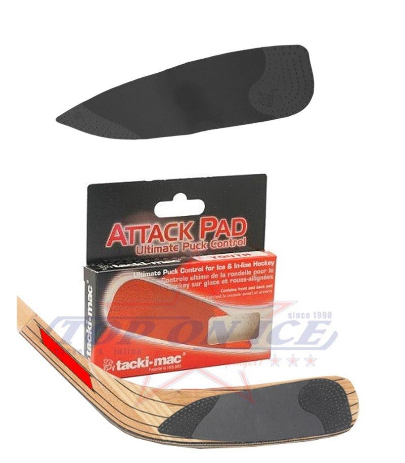 Attack Pad, Ice Hockey Stick Pad Tape Tacki Mack black junior